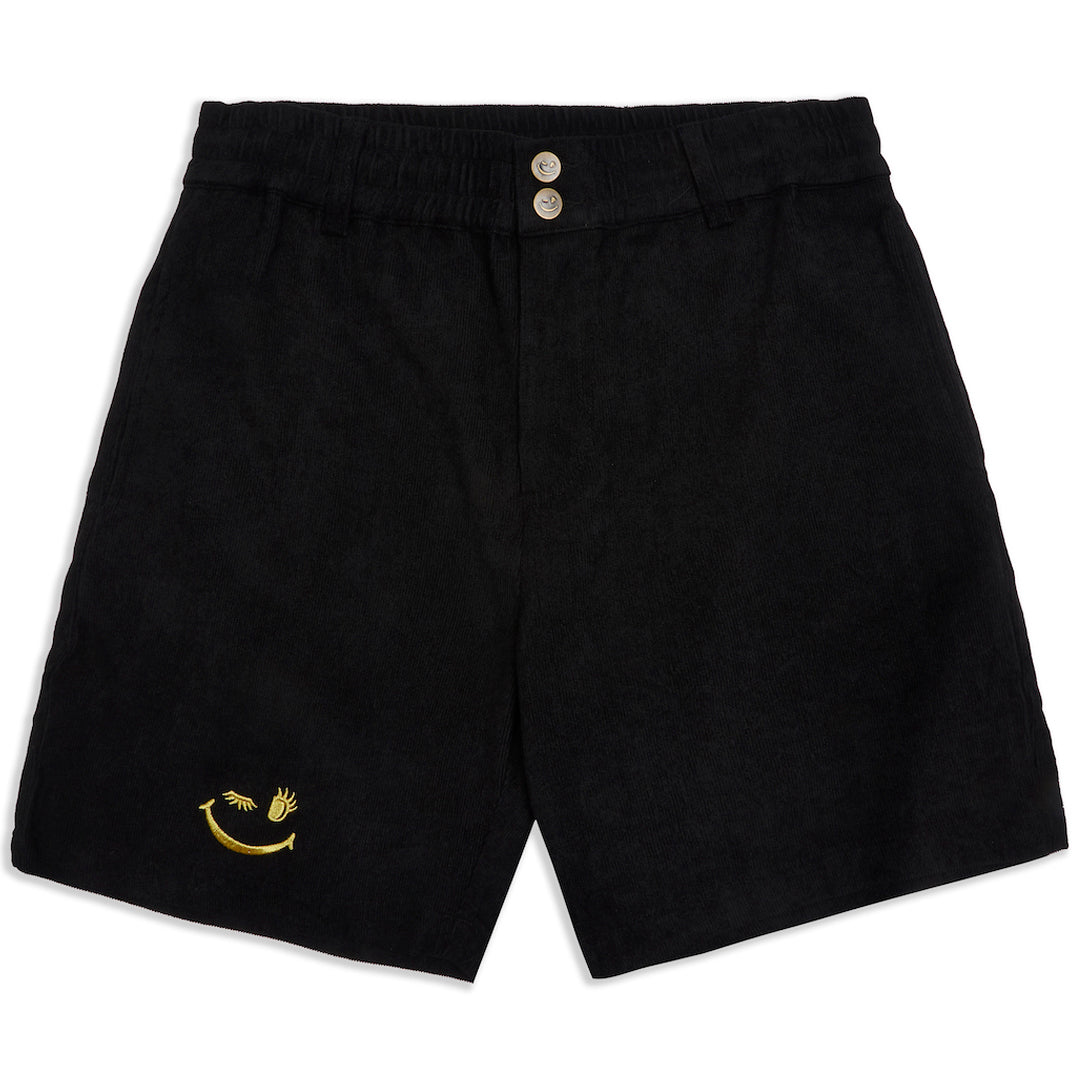 Black Needle Corduroy Shorts