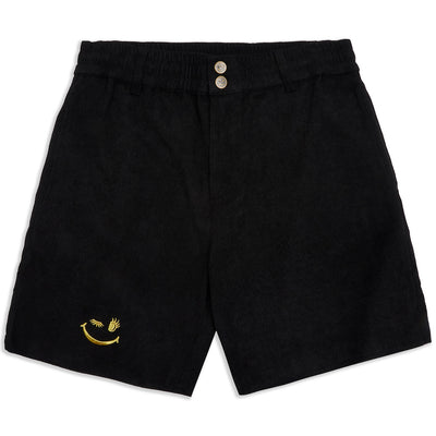 Black Needle Corduroy Shorts