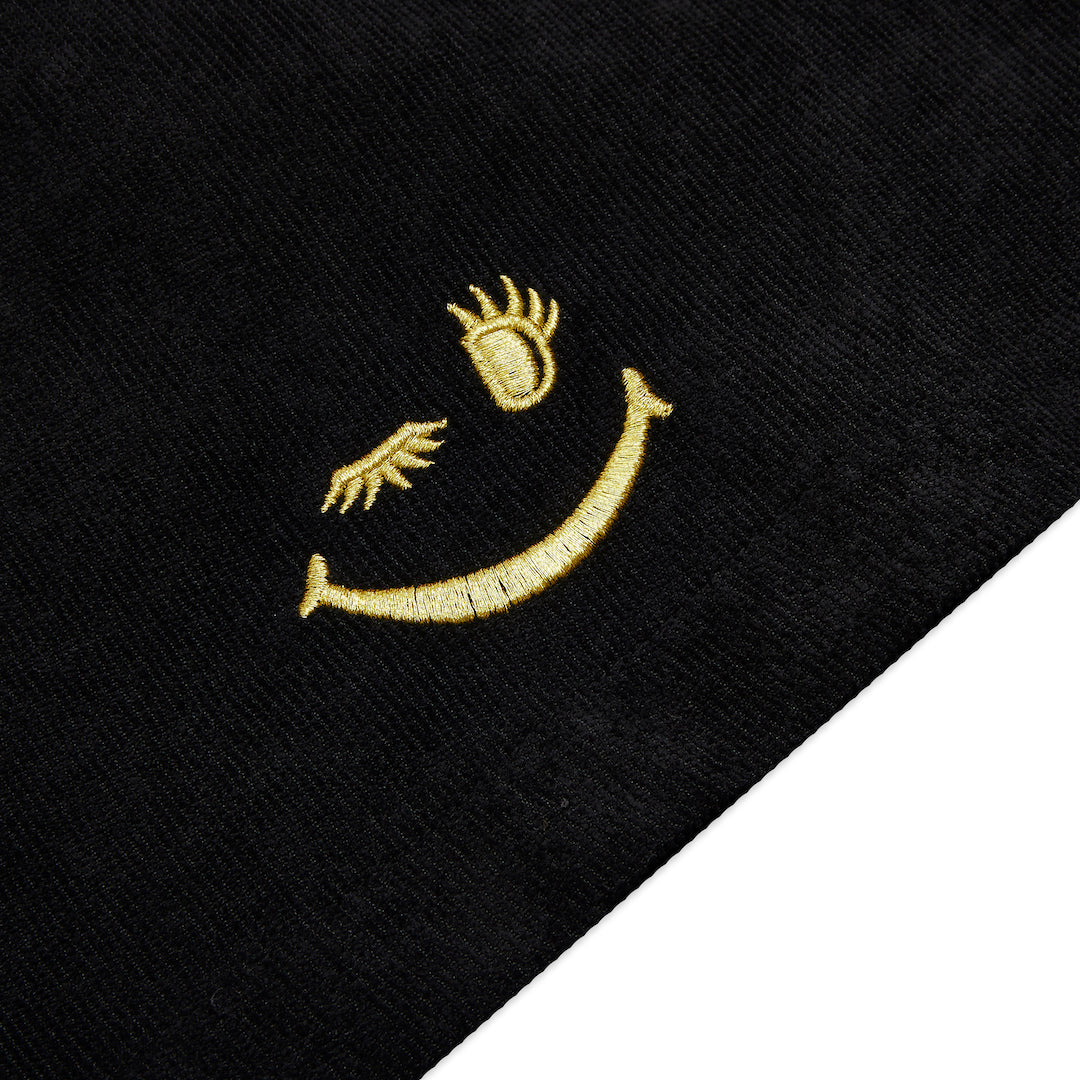 Black Needle Corduroy Shorts