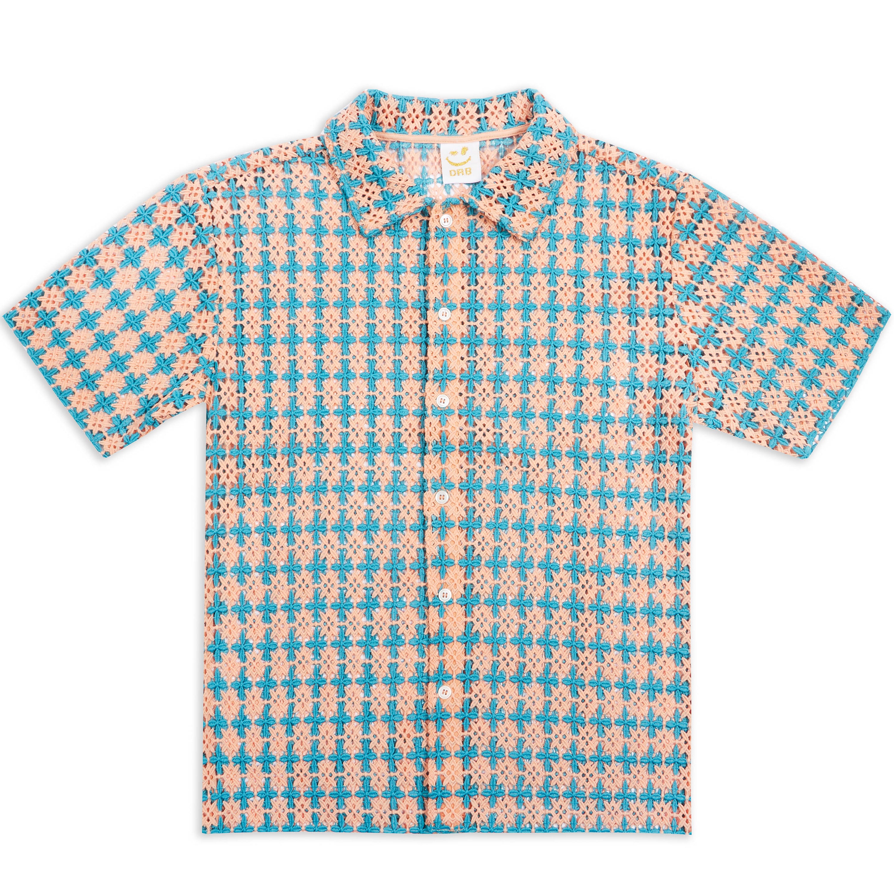 Peach Lagoon Crochet Shirt