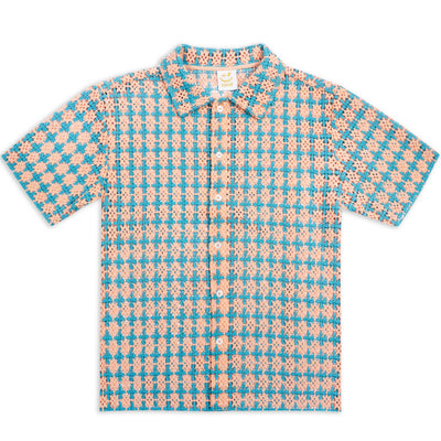 Peach Lagoon Crochet Shirt