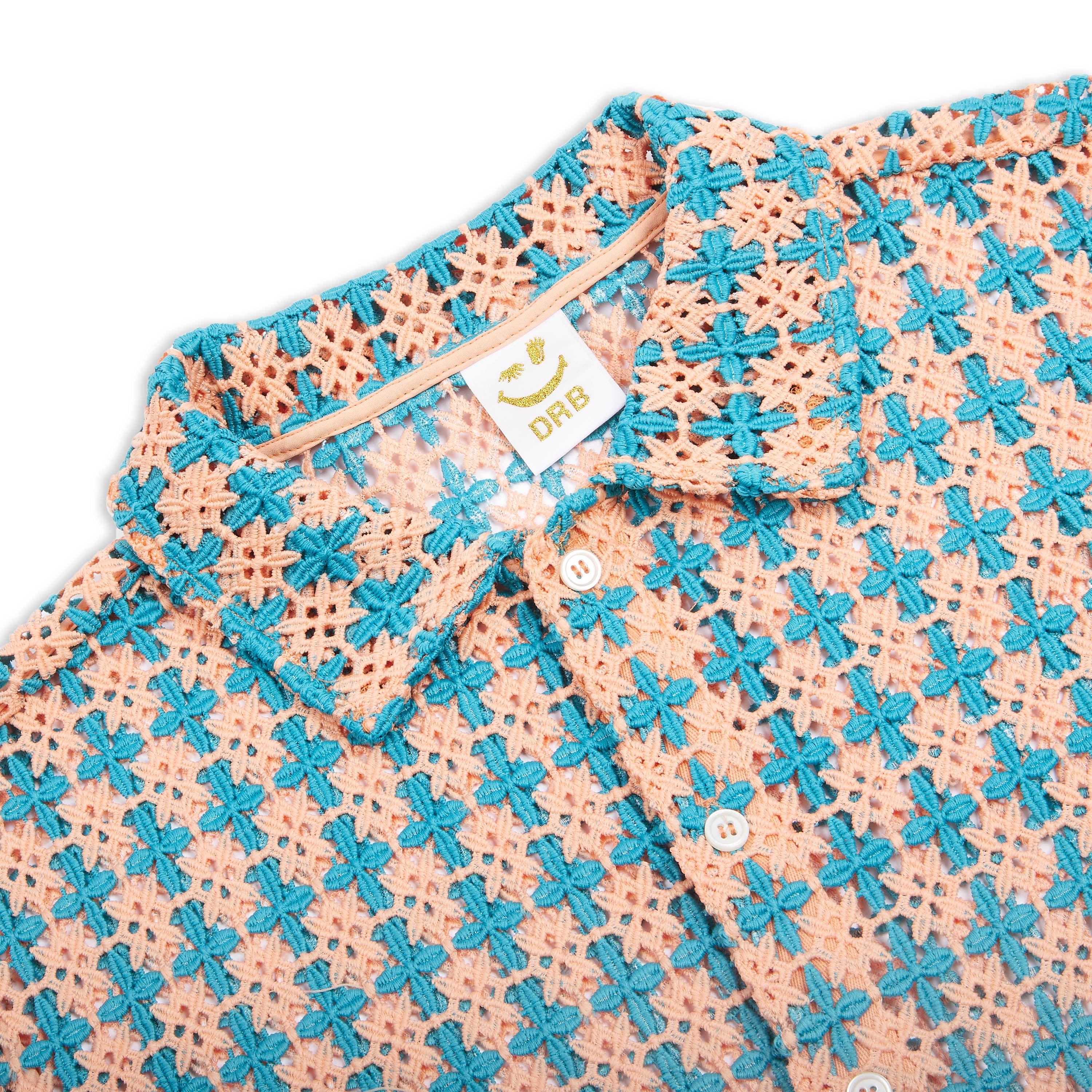 Peach Lagoon Crochet Shirt