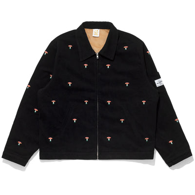 Black Mushroom Embroidery Jacket