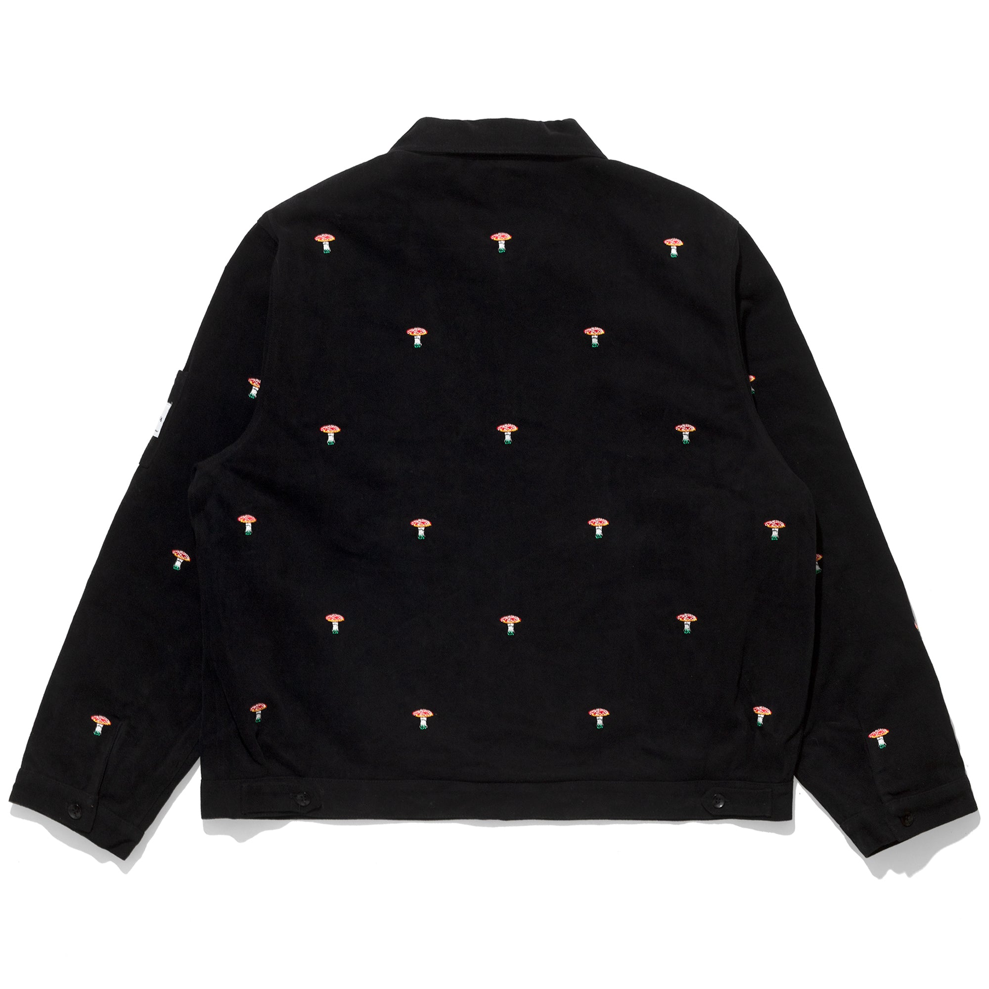 Black Mushroom Embroidery Jacket