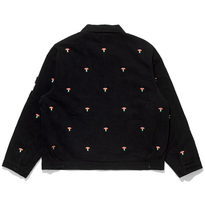 Black Mushroom Embroidery Jacket